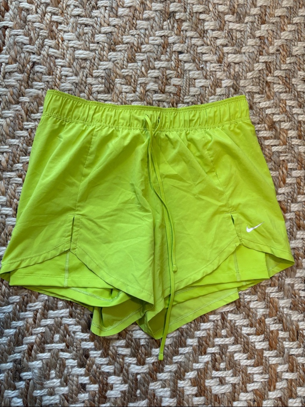 Nike Women’s Neon Lime Athletic Running Shorts
